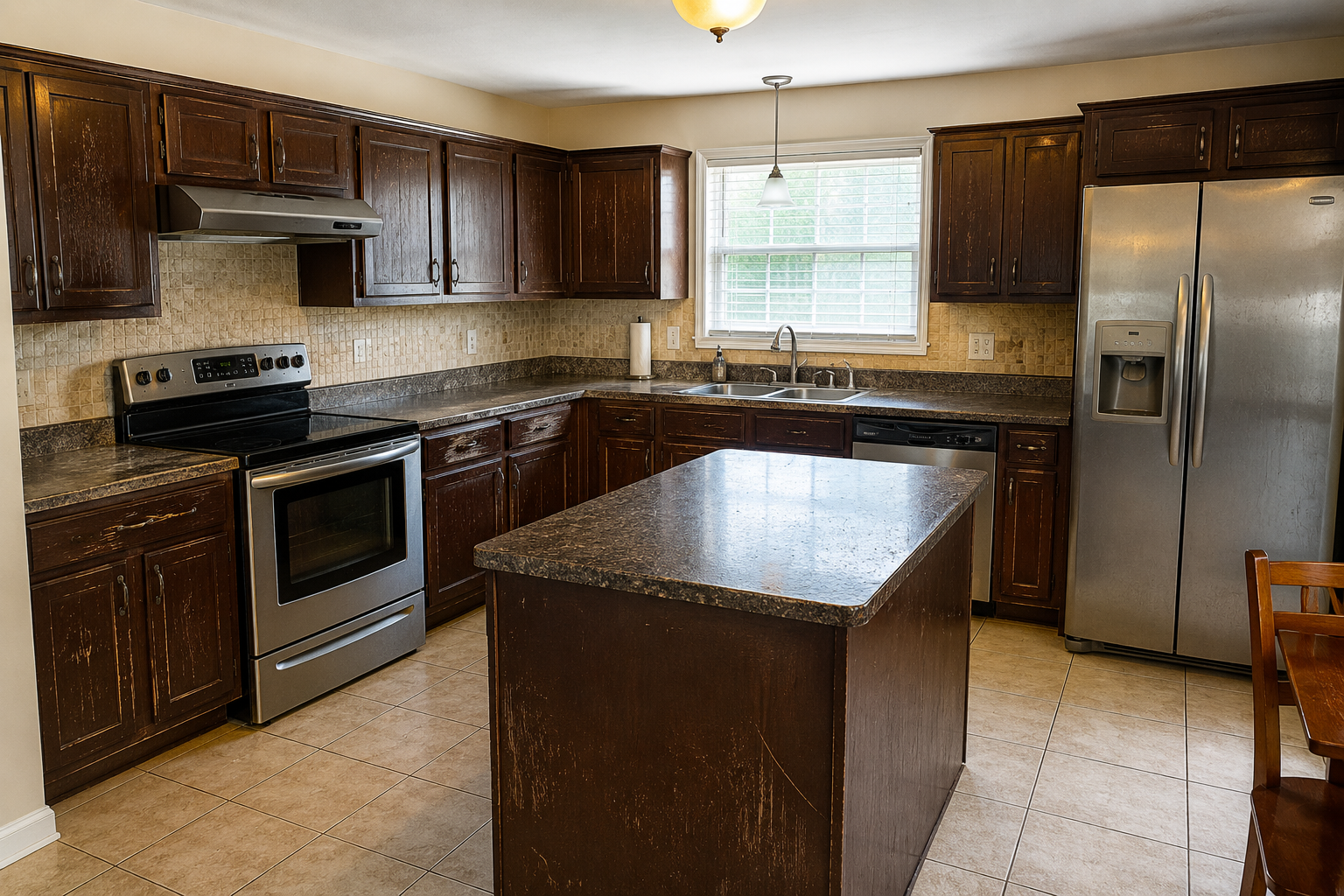 Cabinet Refinishing — Kitchen Cabinets, Jersey City NJ — before, Handwork Solutions LLC