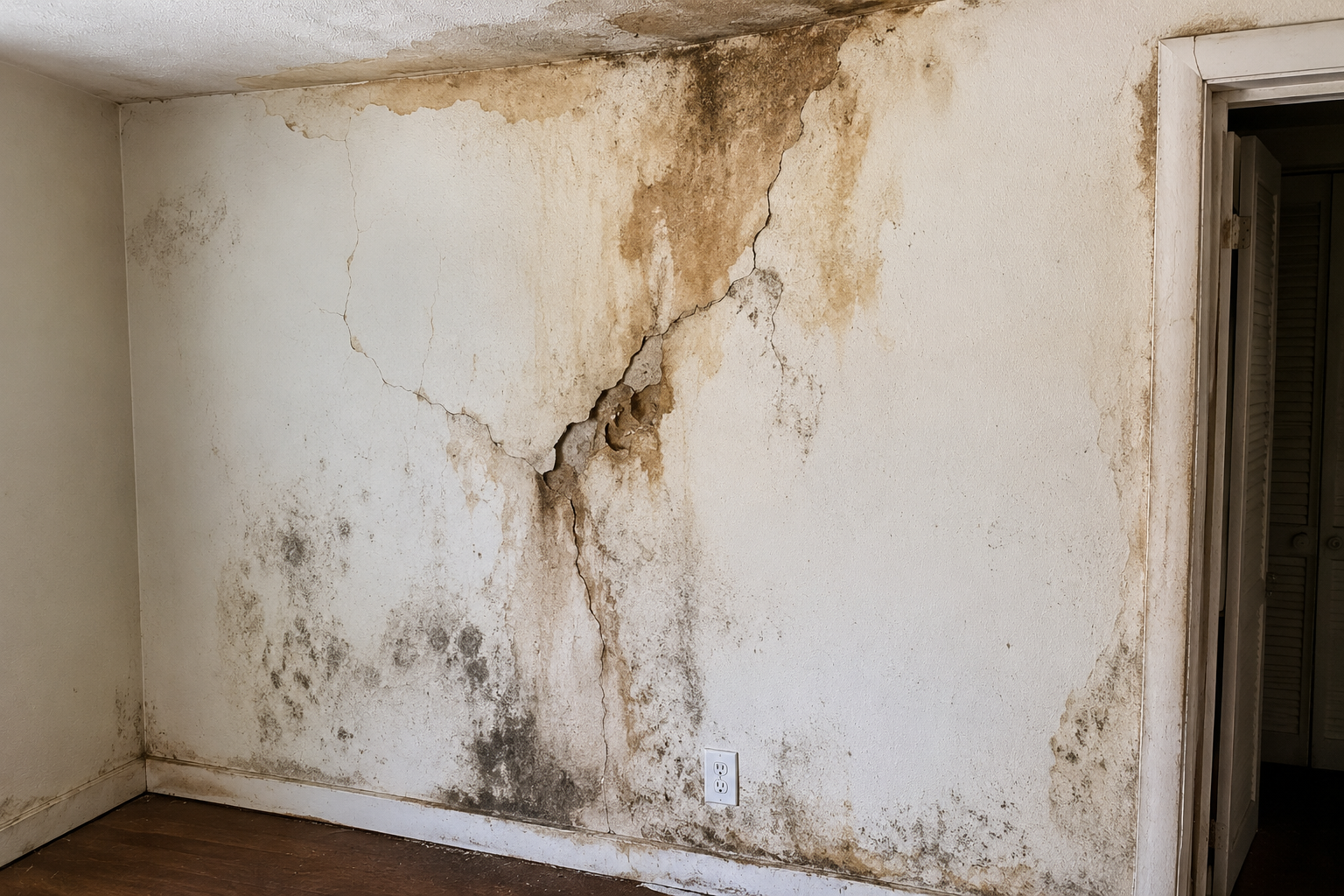 Drywall Repair — Water Damage Repair, Philadelphia PA — before, Handwork Solutions LLC