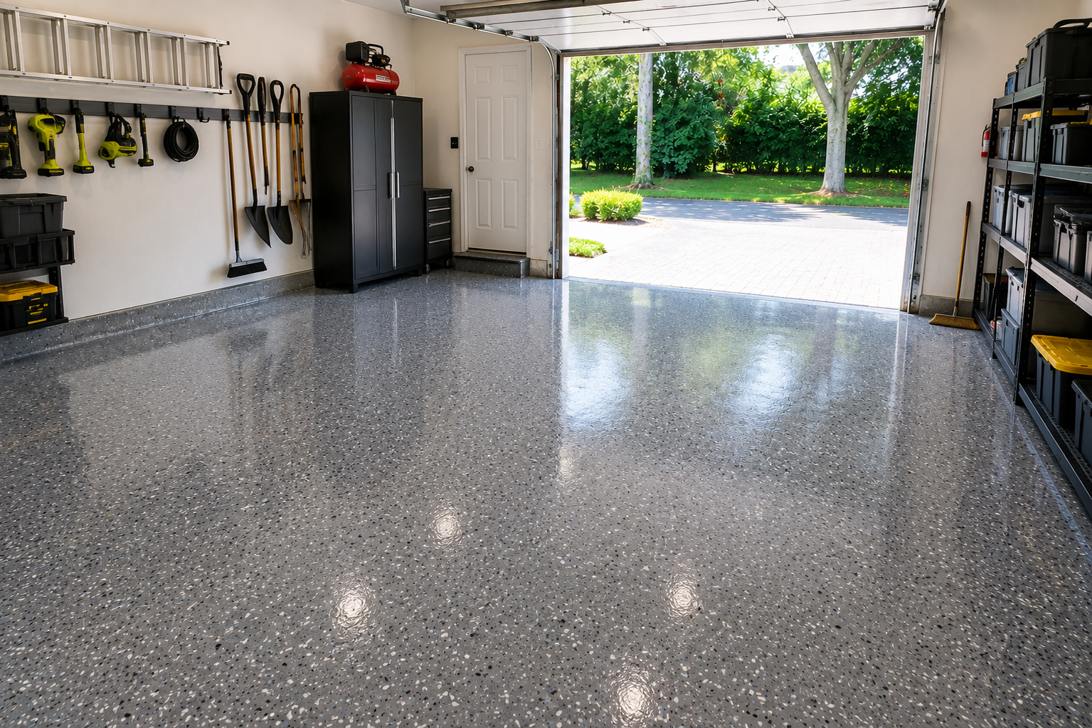 Epoxy Coating — Garage Floor, Newark NJ — after, Handwork Solutions LLC