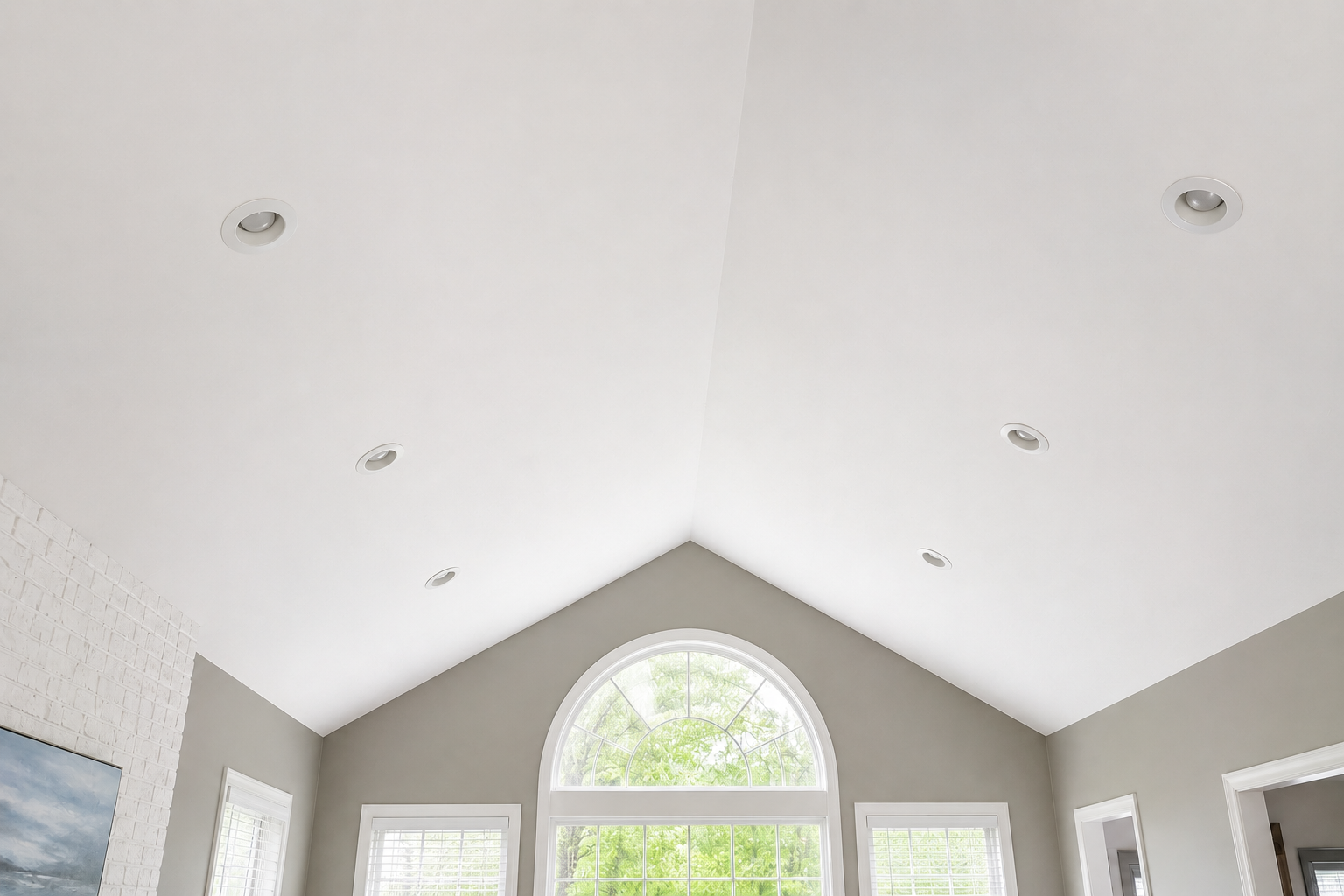 Ceiling Painting — Vaulted Ceiling, Trenton NJ — after, Handwork Solutions LLC